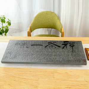 Stone Tea Plate - Calligraphy