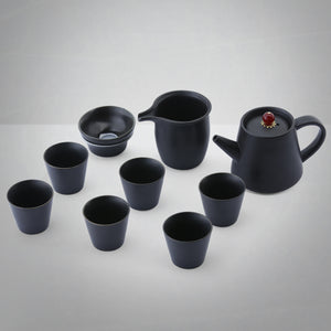 Black Ceramic Tea set – 10 pieces